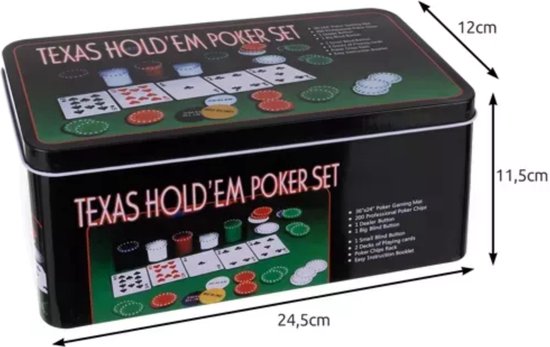 Malatec Alles-in-één Texas Poker Set - 200 Chips en Meer