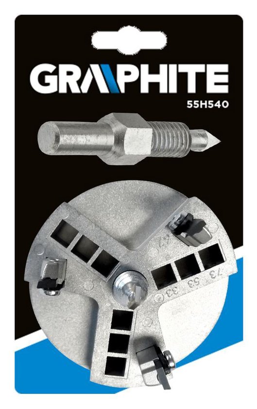 Graphite Glazuur Tegelboor Instelbaar 33-53-67-83mm