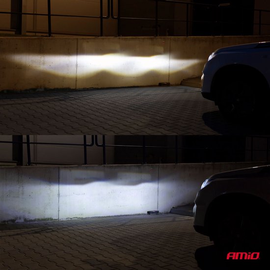 AMiO LED Koplampen FLEX+ Serie H7/H18 Lens Dimlichten Wit