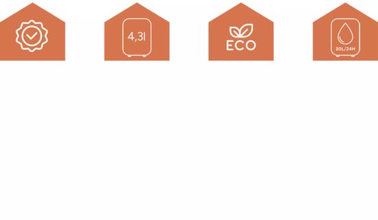 Ruhhy Slimme luchtontvochtiger Brisoo 2000 – 20L/24h capaciteit, WiFi-bediening, stille werking en 4,3L tank voor thuisgebruik
