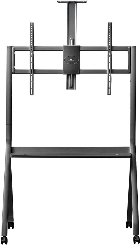 Maclean TV-standaard / trolley, camera plank, op wielen, 55-100", max. belasting 120kg/10kg plank, max. VESA 900x600, zwart, MC-114 B