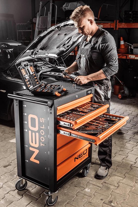 Neo Tools Steekringsleutelset 8 Delig 20 T/m 32mm Inleglade Gemaakt Volgends DIN 3115