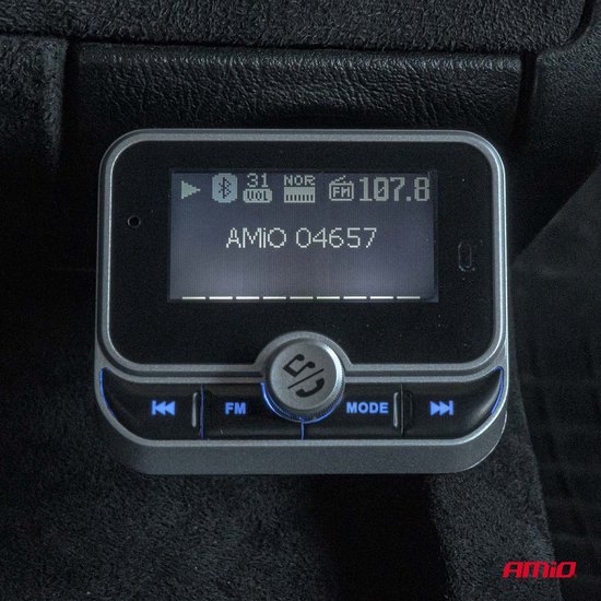 Car FM Transmitter with Remote 2×USB-A 12V 24V – Bluetooth, Hands-Free Bellen en Multifunctioneel