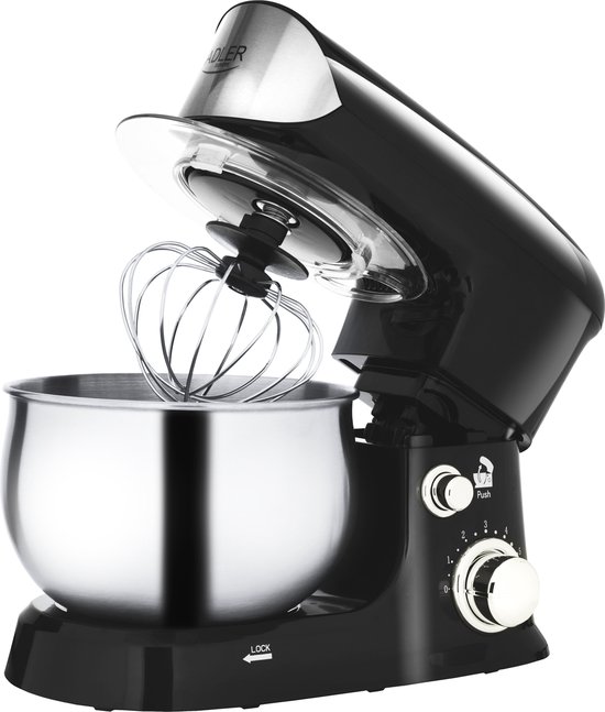Adler AD 4226 B - Planetaire keukenmachine 1200W - Zwart