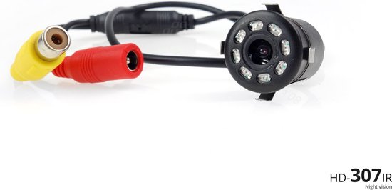 AMiO Parkeerhulpsysteem TFT02 4,3 inch LCD Beeldscherm - HD307IR Camera en 4 Zwarte Sensoren voor Truck en Grote Voertuigen