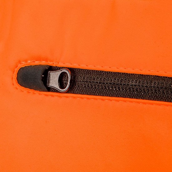 Neo Tools Hi-Vision Softshell Jas Flu Oranje S/48 Donkere Stof Water En Wind Bestendig ISO 20471:2013 ISO 13688:2013
