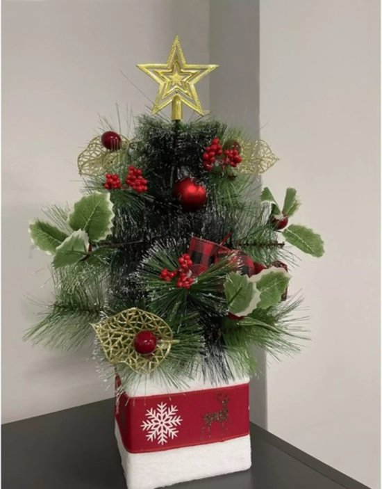 Ruhhy Kunstkerstboom 45cm: Stijlvolle Mini Kerstboom voor Elk Interieur