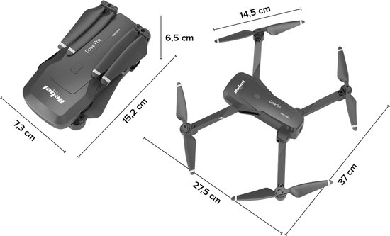 Rebel DOVE PRO - Drone - 6-assige stabilisator - HD Camera - 3 Snelheden