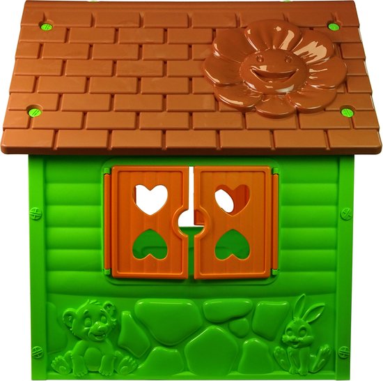 My First Playhouse Speelhuisje voor Buiten en Binnen - Groen - 90 x 98 x 106 cm - Maximale belasting: 25 kg