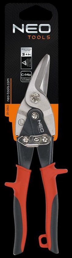 Neo Tools Blikschaar 250mm Recht 60-62hrc Gepatenteerd Din 6438