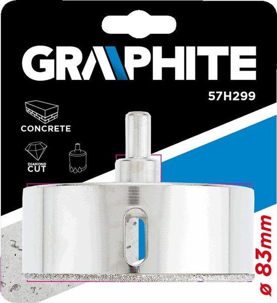 GRAPHITE Diamant Tegelboor 83x30mm