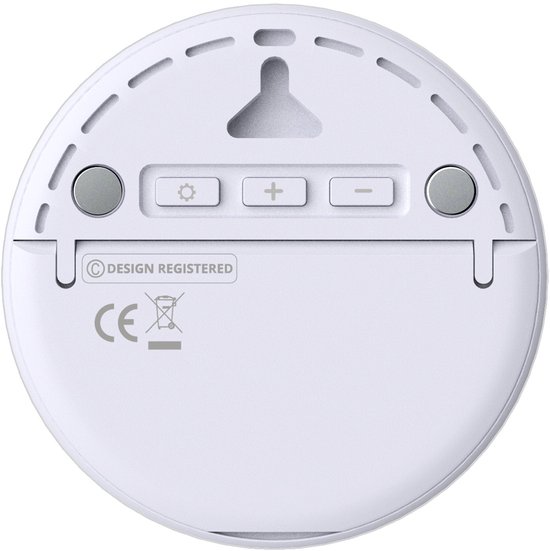 GreenBlue - Draadloze weerstation - temperatuur IN/OUT - klok - keuze uit °C / °F - bereik tot 60 m - GB162 - Wit