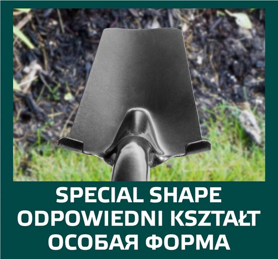 VERTO Draineerspade, Sleuven spade, Houten Steel, D-Greep