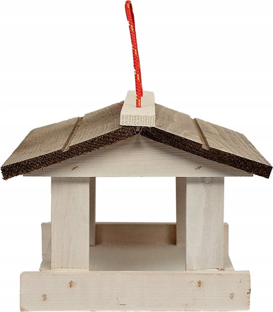 Vogelvoederhuisje - Massief houten vogelvoederhuisje - 17 x 24 x 21cm