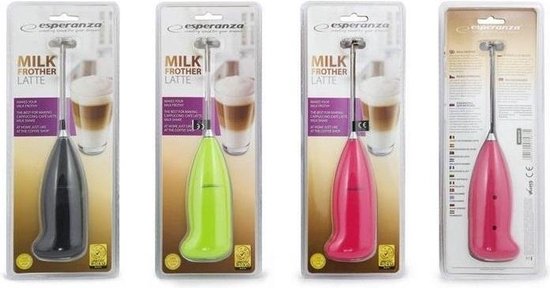Esperanza Melkopschuimer Latte - Rood