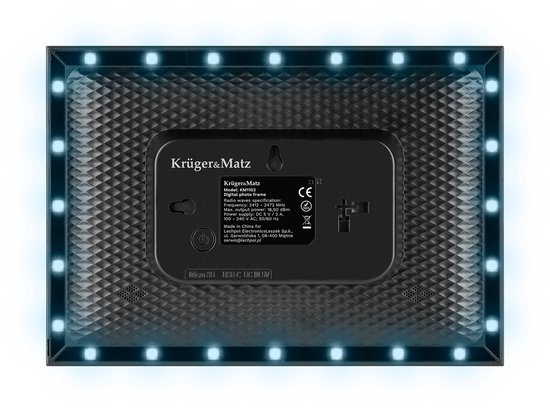 Krüger&Matz - Digitale Fotolijst - FRAMEO - WiFi - LED Verlichting