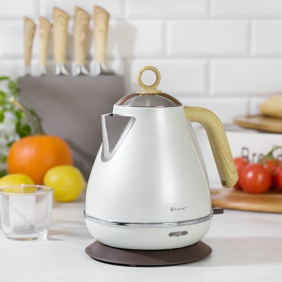 Kassel 93233 - Retro Waterkoker - 1,7L - RVS - Pearl