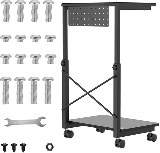 NanoRS RS430 - CPU computer trolley - Laptoptafel - max. 80kg, 550~850mm in hoogte verstelbaar
