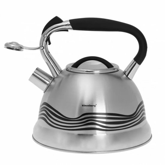 Klausberg KB-7048  fluitketel - 2,7L - rvs - alle warmtebronnen