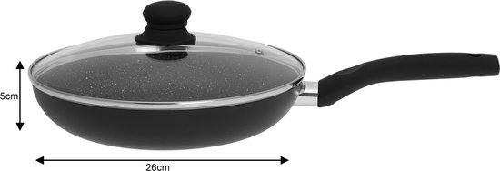 Kinghoff koekenpan KH-3958 - Ø26 cm - met deksel