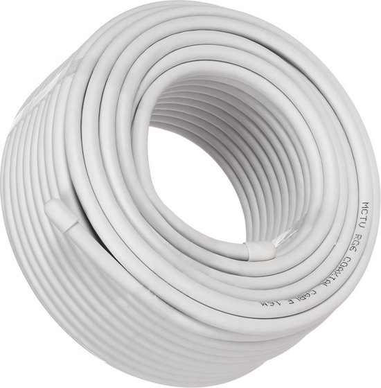 Antennekabel coaxkabel RG6 Zuiver koper 25m Maclean MCTV-470