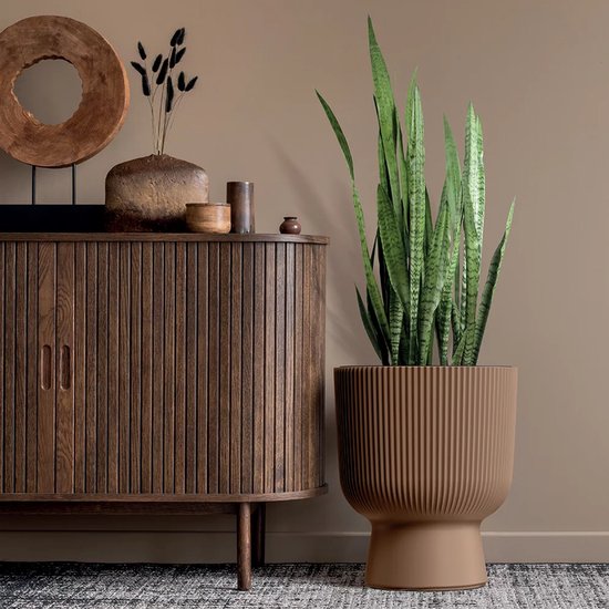 Prosperplast Milly design - Bloempot - hittebestendig en UV-bestendig - Antraciet ⌀ 239 mm