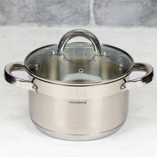 Klausberg 7121 - kookpan met deksel - 1.0L - Ø14 cm