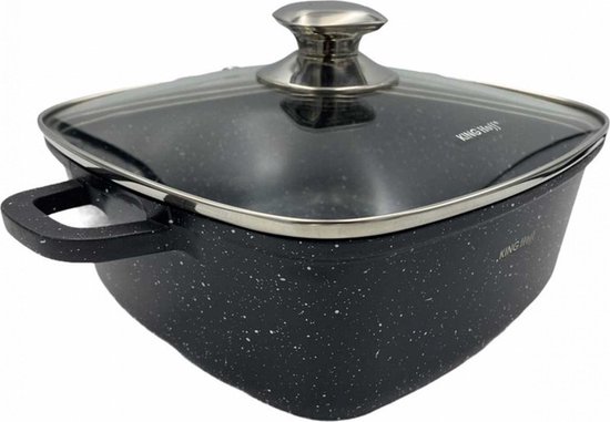 Kinghoff 1602 - Vierkante braadpan - 22 cm - 3.7 liter