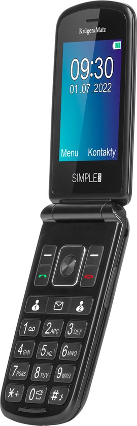Krüger&Matz Simple 929.1 - Vaste Telefoon - Groot Scherm - Knop SOS - Dual SIM