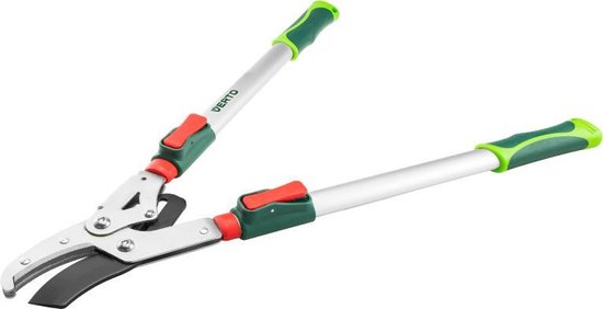 Verto Takkenschaar SUPER PRO ALU Telescopisch Aambeeld Knipdiameter 45-50mm Speciaal Schanier 30% Meer Knip Kracht Lengte 67-97cm Type Aambeeld ALUMINIUM Antislip Hendel