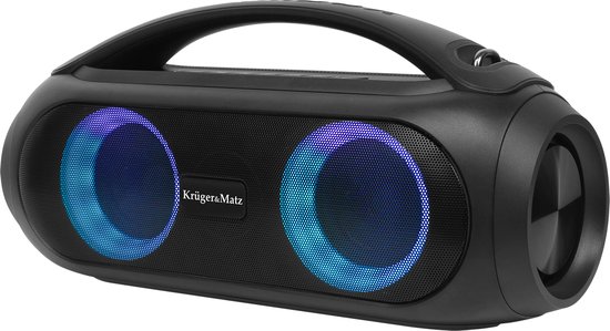 Krüger&Matz JOY 2 - Draadloze Bluetooth Speaker - RGB Verlichting - IPX5 - USB & AUX