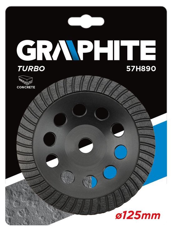 Graphite Komschijf 125x22,2x5,0 Turbo Ring