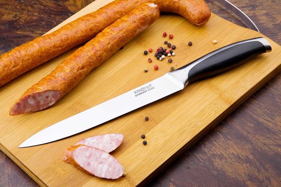 Kinghoff KH-3429 Serie - Stalen Trancheermes - 20cm - Ergonomische Handgreep