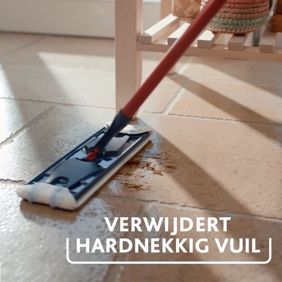 Vileda H2Pro Flatmop Vervanging - 1 per verpakking - Geschikt voor Vileda H2Pro Flat Mop-systeem - Voor harde vloeren
