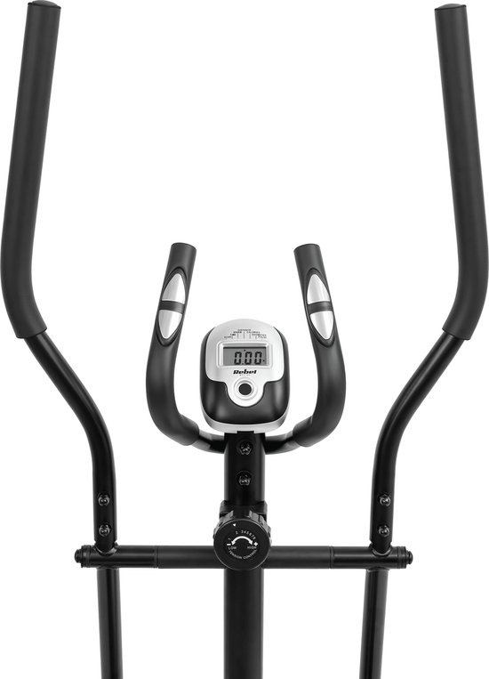 Rebel Active Magnetische Crosstrainer - Elliptische Trainer LCD-Display Hartslagsensoren 8 Weerstandsniveaus – Zwart