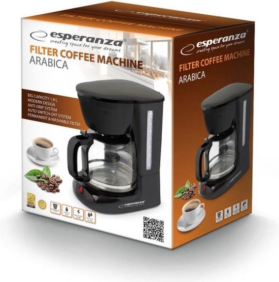 ESPERANZA KOFFIEZETTER KOFFIEZETAPPARAAT 1,8L ARABICA