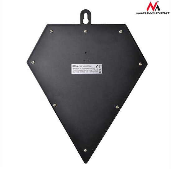 Maclean MCE168 -Solar wandlamp met 6 LED en bewegingsensor - tuinverlichting