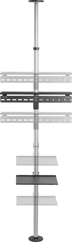 Telescopische tv-houder, plafond en vloer met plank Maclean MC-791N 37 "-70", max. 30 kg