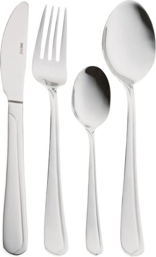Bestekset - 12 persoons - 72-delig - Luxe Opbergkoffer - 18/10 - Kinghoff 3509