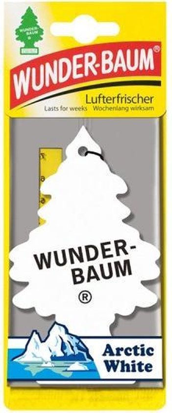 Wonderboom Luchtverfrisser Arctic White - auto geurtje - auto parfum - Arbre Magique