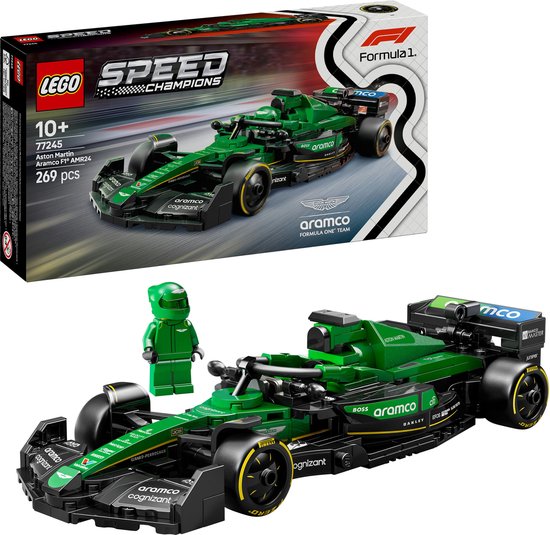 LEGO Speed Champions Aston Martin Aramco F1 AMR24 racewagen Set - 77245