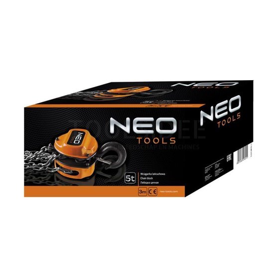 Neo Tools Kettingblok 5T Lengte 3mtr CE En TUV M+T