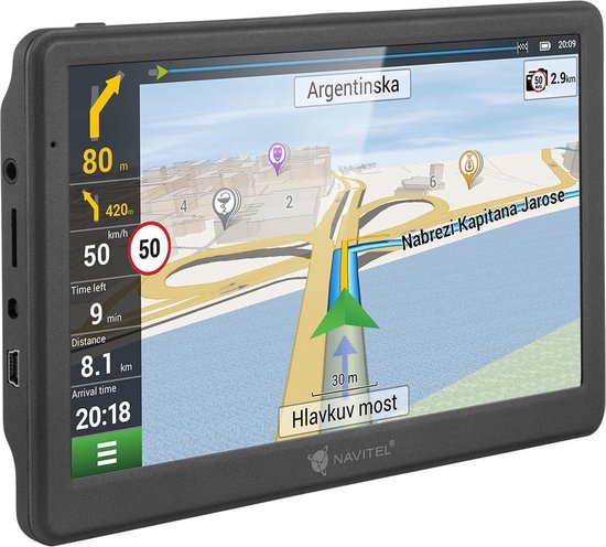 Navitel MS700 navigator 17,8 cm (7") Touchscreen TFT Vast Zwart