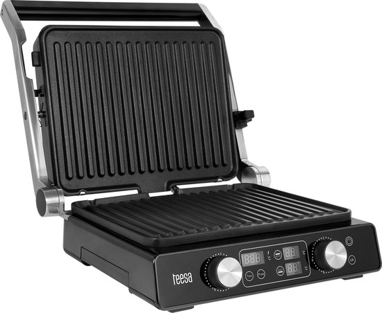 Teesa Contactgrill - Elektrische Grill - 2000W - 7 Posities - LED Display