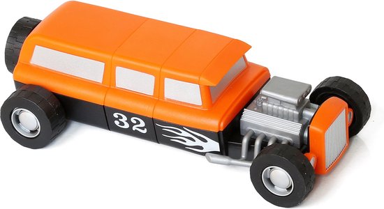 Popular Playthings Magnetic Mix or Match, Voertuigenset, 3 jaar, Meerkleurig