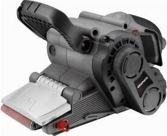 BANDSCHUURMACHINE 800 Watt 75 x 457 mm met koffer - GRAPHITE
