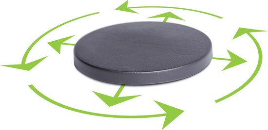 Plantenonderzetter/multiroller - rond - Antraciet - kunststof - 27 cm - Trolleys voor kamerplanten