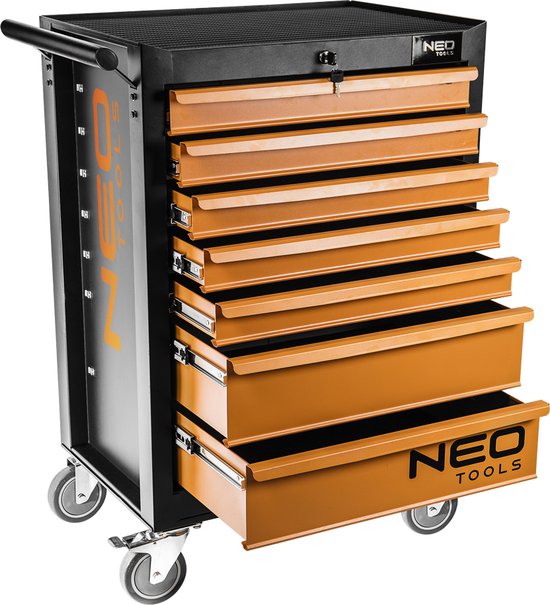 NEO greeedschapkar 7 lades centraal slot