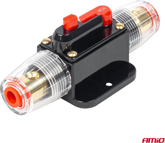 AMiO Automatische Zekering Circuit Breaker 12-48V 40A - Resetbare Zekering voor Auto Motor Stereo en Audio
