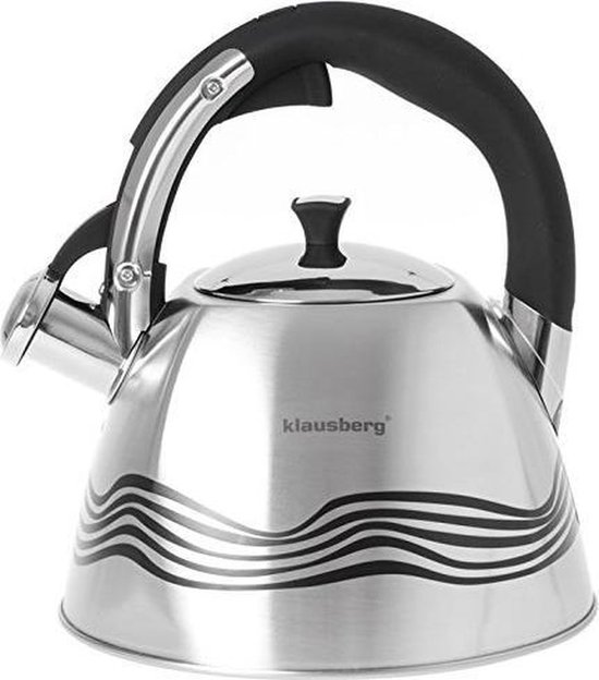 Klausberg KB-7099  fluitketel - 3L - rvs - alle warmtebronnen